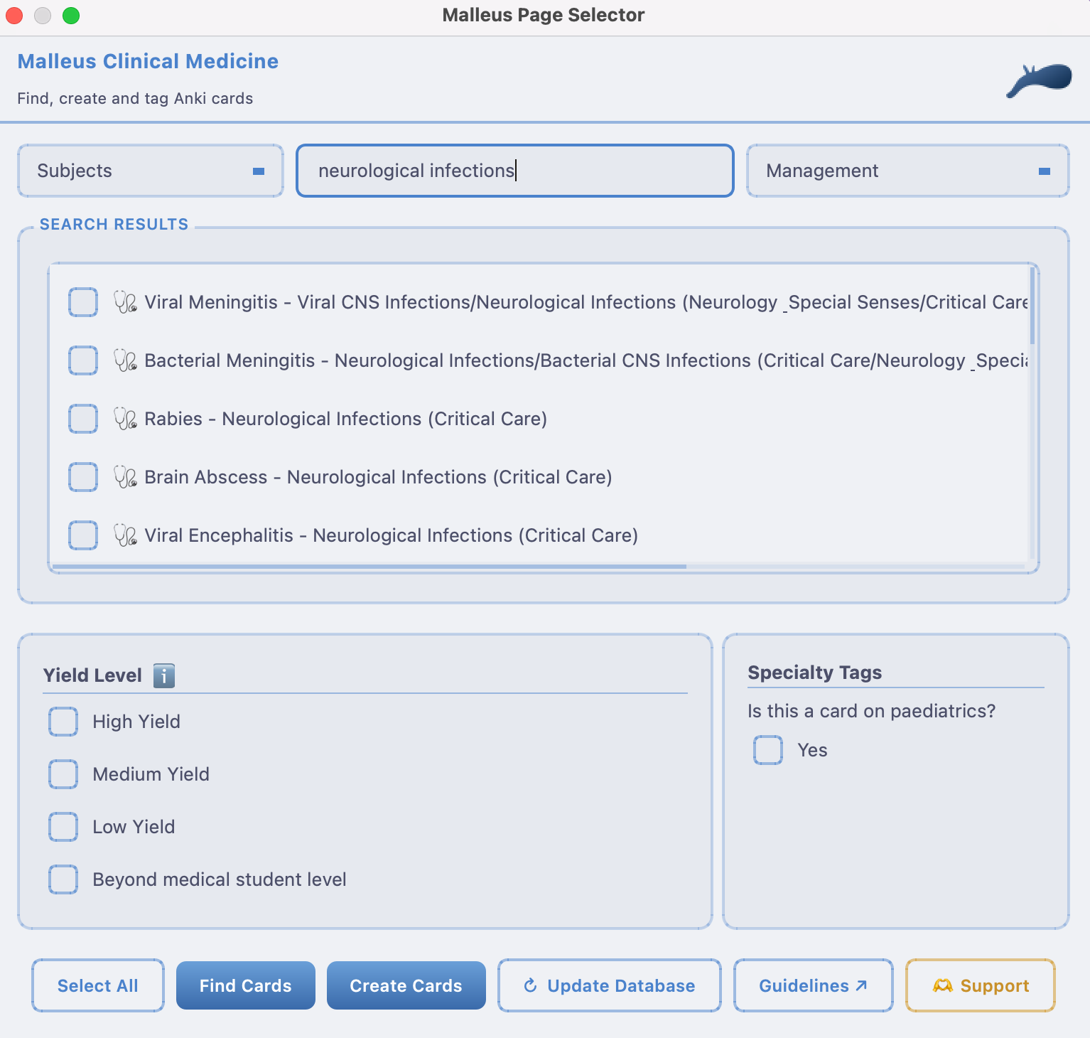 Malleus Anki Addon screenshot